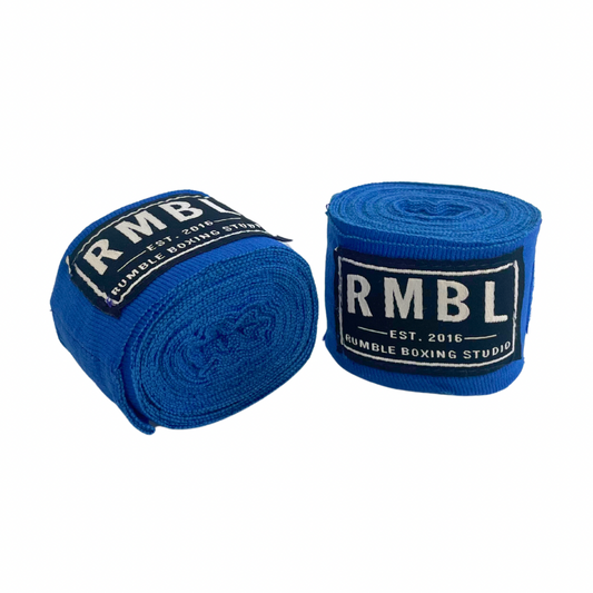 RUMBLE Hand Wraps- Traditional - Blue