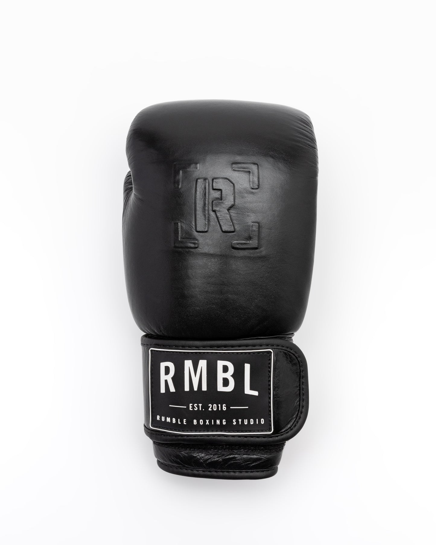 Premium RMBL Leather Gloves Black Embossed